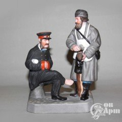 Скульптурная композиция "Холодный сапожник и чиновник"